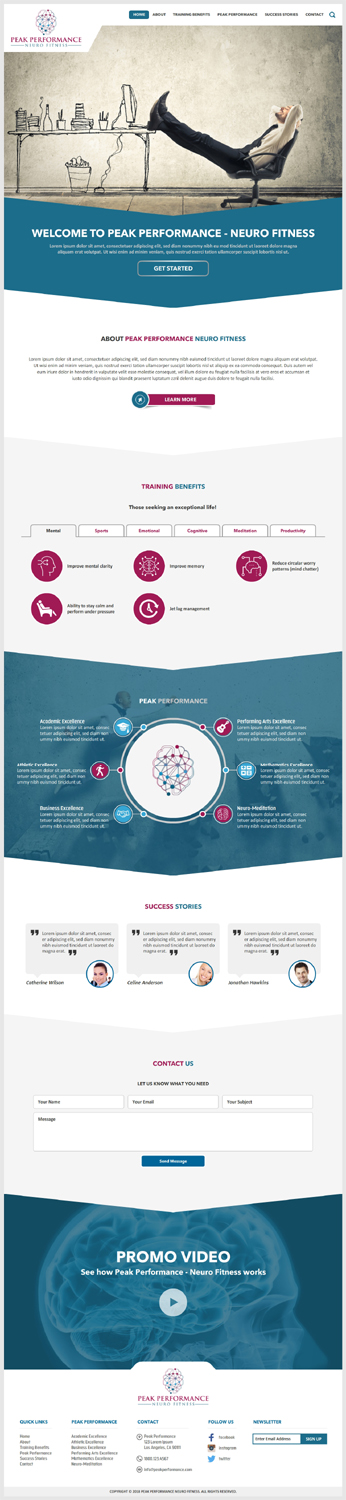 Diseño Wordpress por -Marc- para NeuroPrima | Diseño #17747264