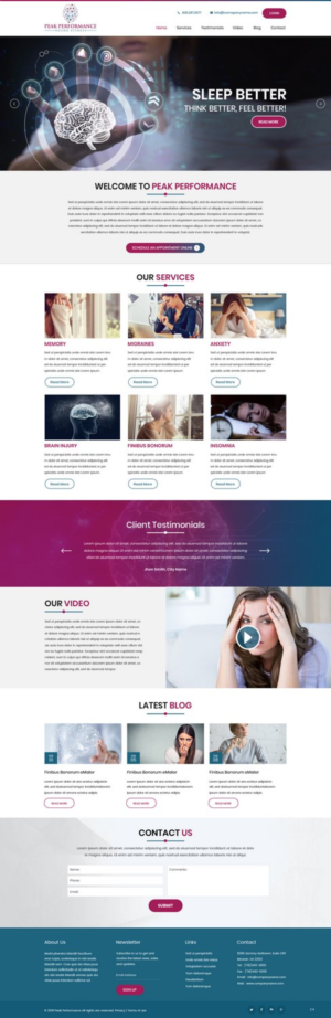 Design Wordpress par pb pour NeuroPrima | Design : #17741535