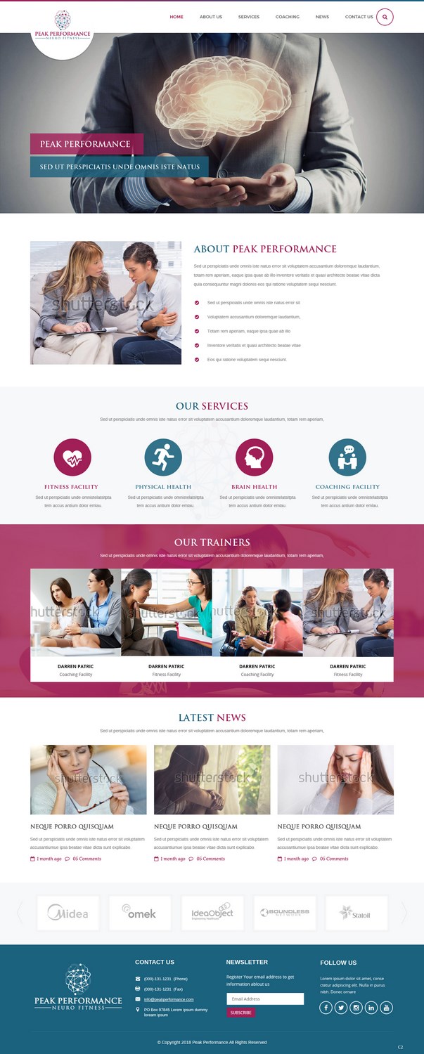 Design Wordpress par pb pour NeuroPrima | Design #17741536