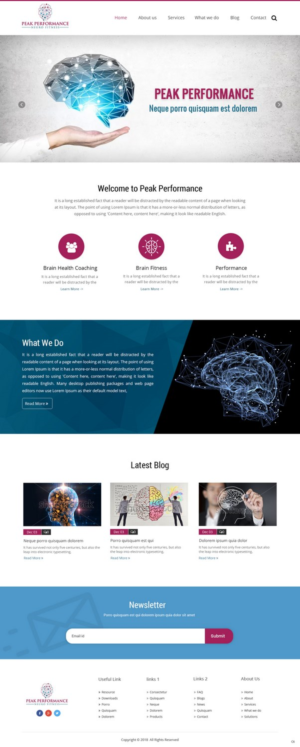 Design Wordpress par pb pour NeuroPrima | Design : #17741537
