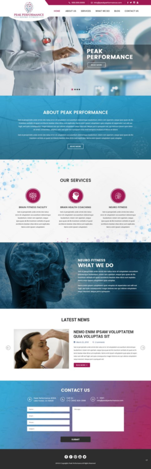 Design Wordpress par pb pour NeuroPrima | Design : #17741538