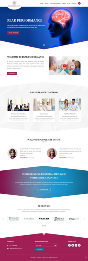 Design Wordpress par pb pour NeuroPrima | Design : #17741539