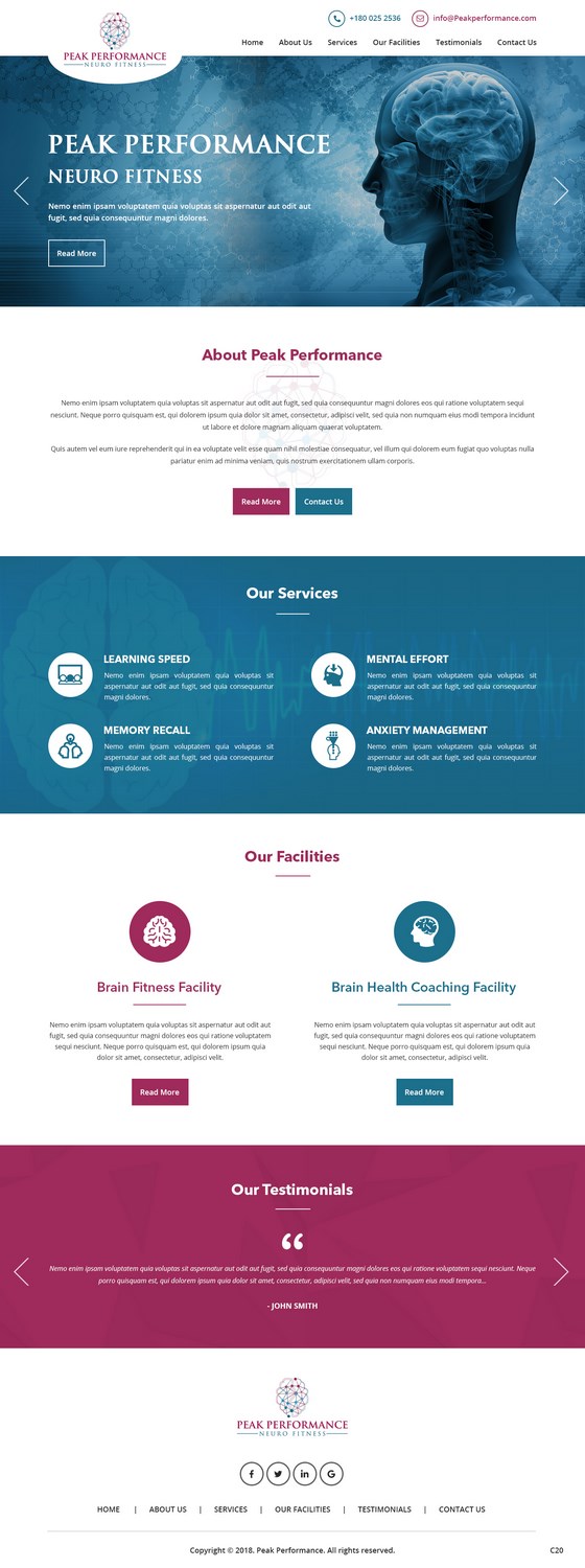 Design Wordpress par pb pour NeuroPrima | Design #17741542