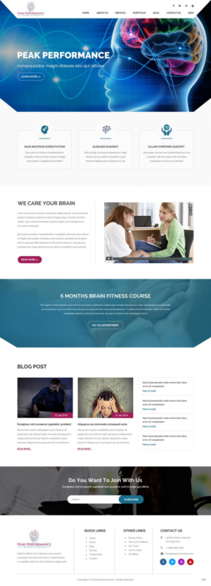 Design Wordpress par pb pour NeuroPrima | Design : #17741544