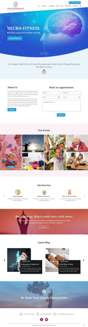 Design Wordpress par pb pour NeuroPrima | Design : #17741546
