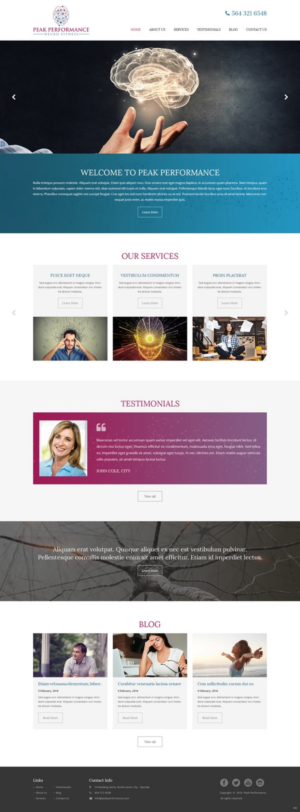 Design Wordpress par pb pour NeuroPrima | Design : #17741547