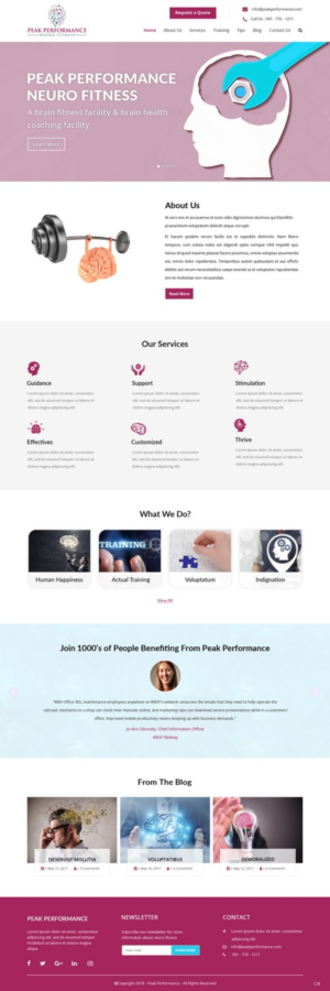 Design Wordpress par pb pour NeuroPrima | Design : #17741548