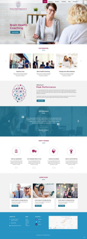 Design Wordpress par pb pour NeuroPrima | Design : #17741550