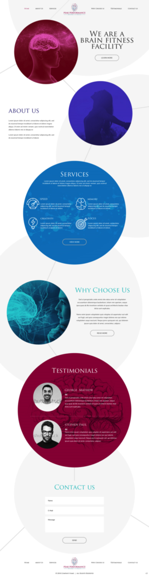Design Wordpress par pb pour NeuroPrima | Design : #17749151