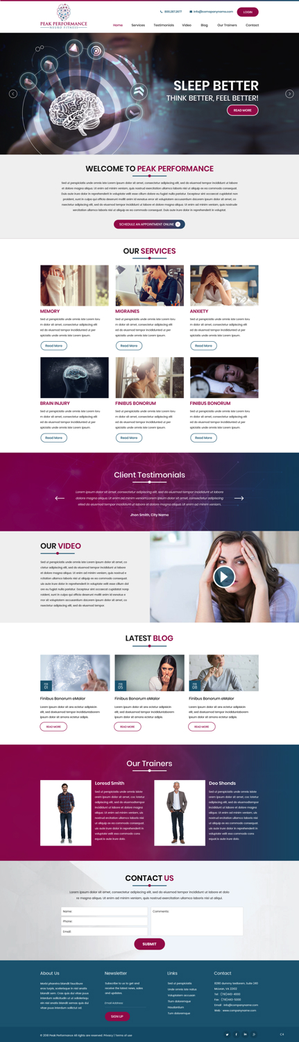 Design Wordpress par pb pour NeuroPrima | Design : #17749152