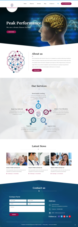 Design Wordpress par pb pour NeuroPrima | Design : #17749153