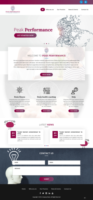 Design Wordpress par pb pour NeuroPrima | Design : #17749154