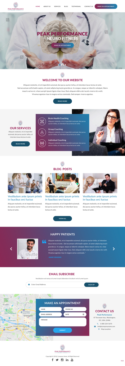 Design Wordpress par pb pour NeuroPrima | Design #17749157
