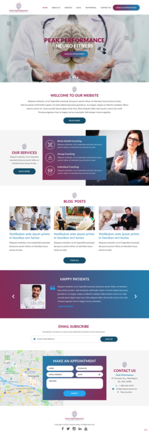 Design Wordpress par pb pour NeuroPrima | Design : #17749157