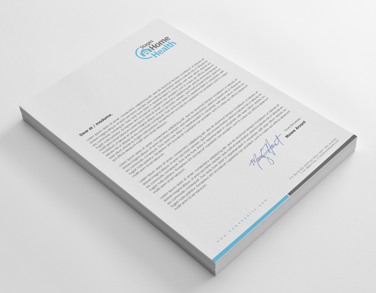 Stationery Design by logodentity for Stages Home Health  | Design #2768591