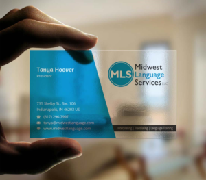 Business Card Design by INDIAN_Ashok for Midwest Language Services, LLC | Design: #17744313