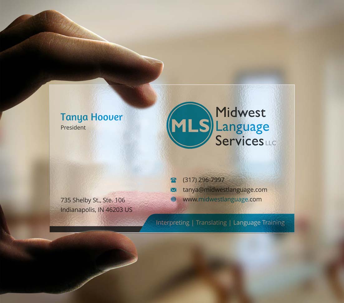 Visitenkarten-Design von INDIAN_Ashok für Midwest Language Services, LLC | Design #17744317