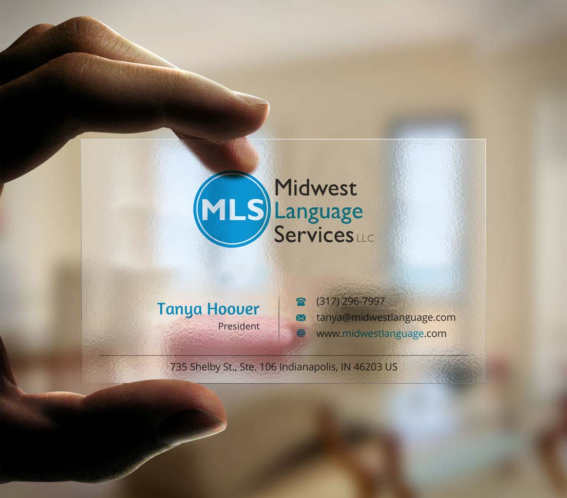 Business Card Design by INDIAN_Ashok for Midwest Language Services, LLC | Design #17744320