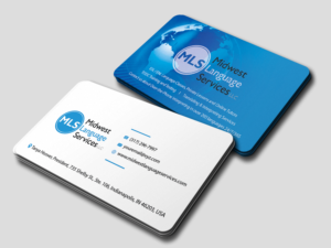 Business Card Design by Riz' for Midwest Language Services, LLC | Design: #17733392