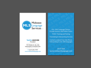 Visitenkarten-Design von Creations Box 2015 für Midwest Language Services, LLC | Design: #17743157