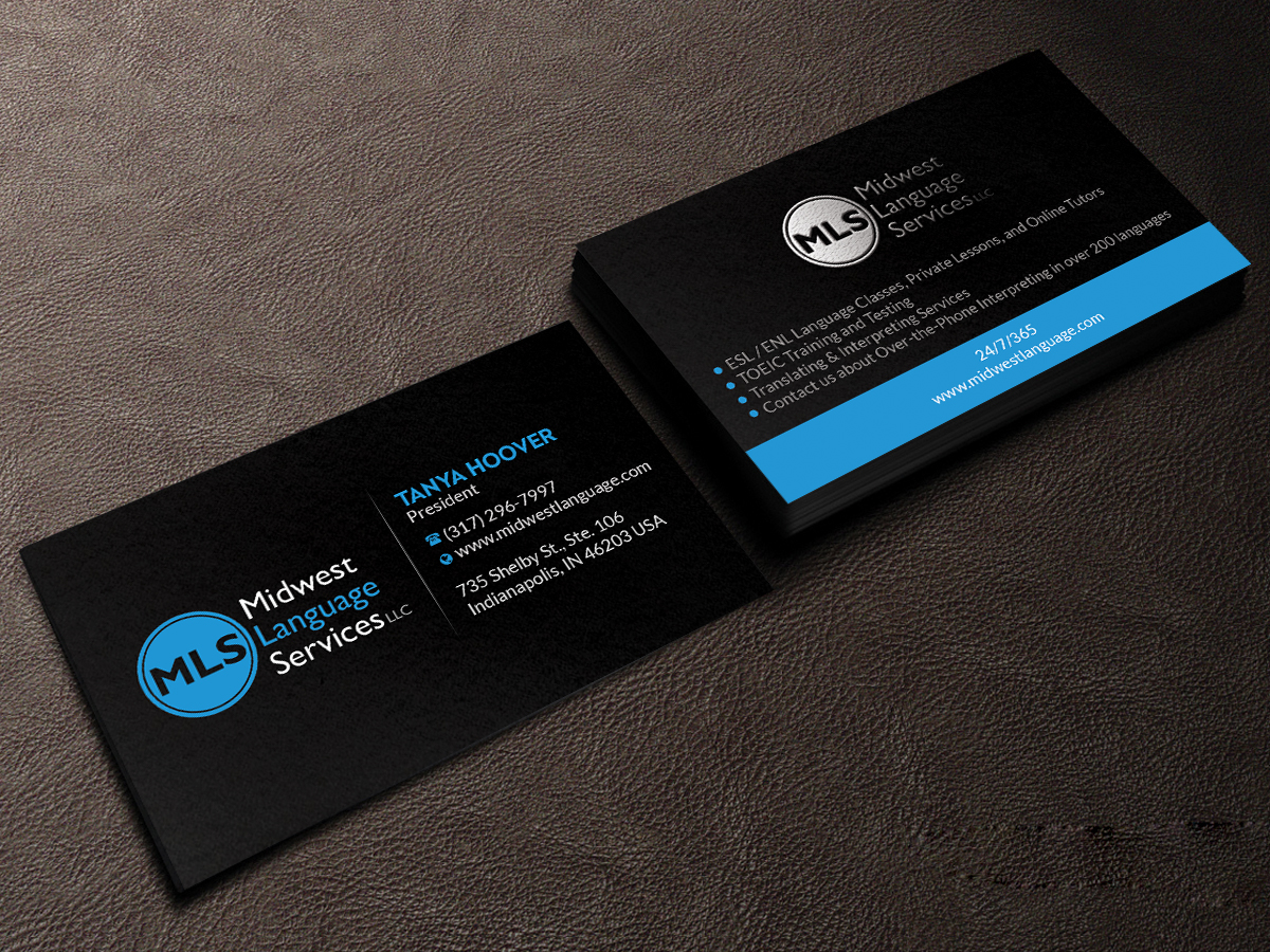 Diseño de Tarjeta de Presentación por Creations Box 2015 para Midwest Language Services, LLC | Diseño #17743158