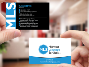 Business Card Design by Creations Box 2015 for Midwest Language Services, LLC | Design: #17743162