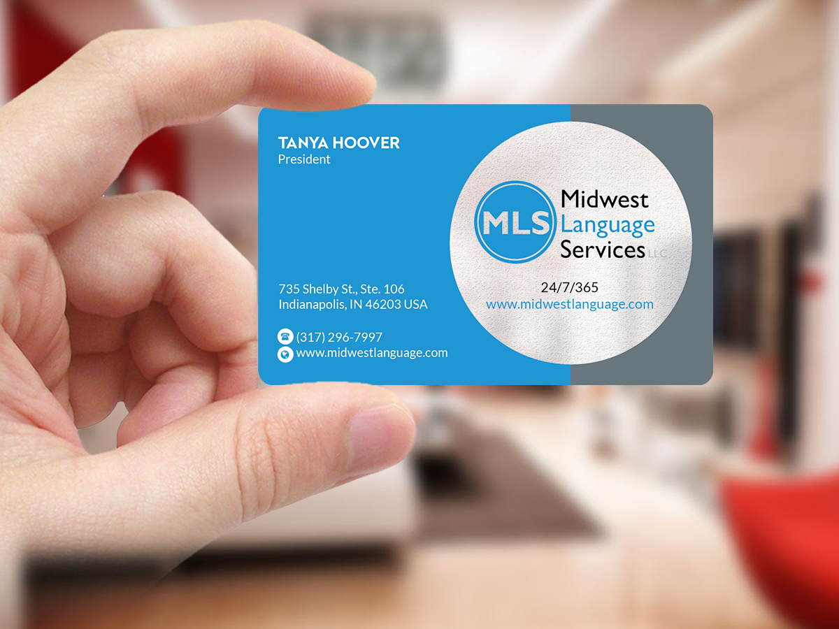Visitenkarten-Design von Creations Box 2015 für Midwest Language Services, LLC | Design #17765714