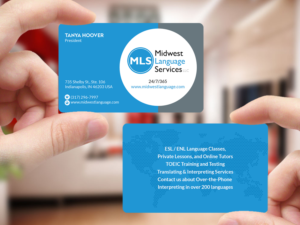 Business Card Design by Creations Box 2015 for Midwest Language Services, LLC | Design: #17768481