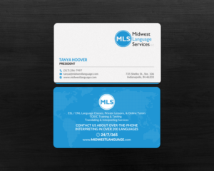 Visitenkarten-Design von chandrayaan.creative für Midwest Language Services, LLC | Design: #17735788