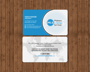 Business Card Design by chandrayaan.creative for Midwest Language Services, LLC | Design: #17735845