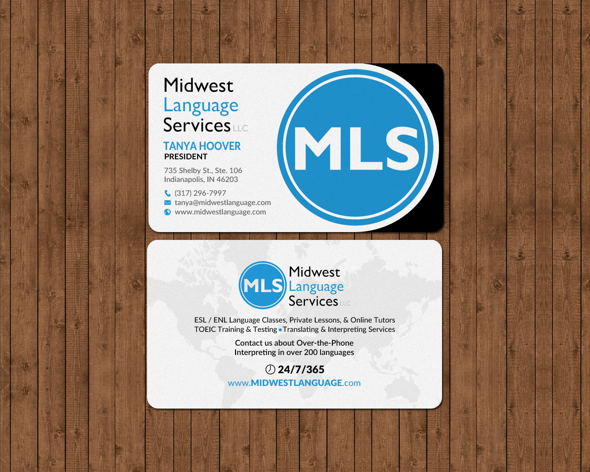 Visitenkarten-Design von chandrayaan.creative für Midwest Language Services, LLC | Design #17735887