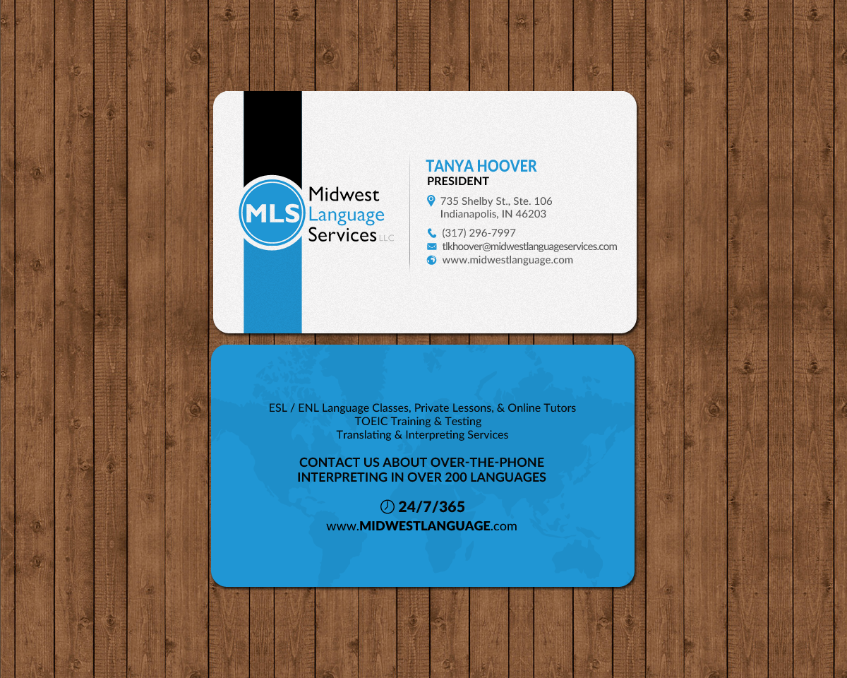 Business Card Design by chandrayaan.creative for Midwest Language Services, LLC | Design #17747870