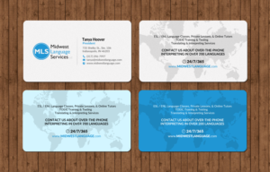 Visitenkarten-Design von chandrayaan.creative für Midwest Language Services, LLC | Design: #17767234