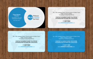 Visitenkarten-Design von chandrayaan.creative für Midwest Language Services, LLC | Design: #17767259