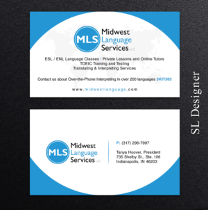 Visitenkarten-Design von SL Designer für Midwest Language Services, LLC | Design: #17745250