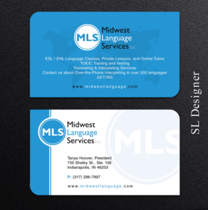 Business Card Design by SL Designer for Midwest Language Services, LLC | Design: #17745284