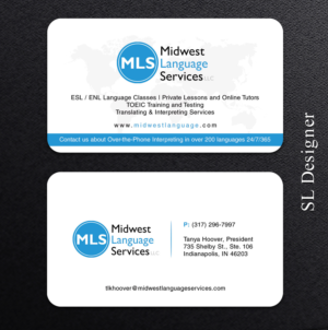 Visitenkarten-Design von SL Designer für Midwest Language Services, LLC | Design: #17748031