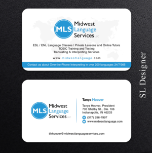Visitenkarten-Design von SL Designer für Midwest Language Services, LLC | Design: #17748032