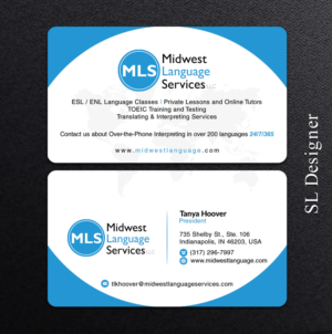 Visitenkarten-Design von SL Designer für Midwest Language Services, LLC | Design: #17751082