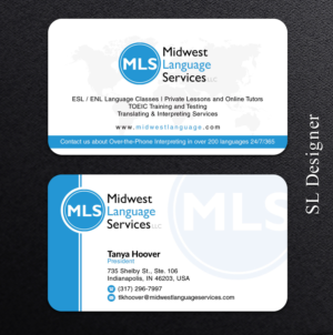 Midwest Language Services, LLC | Design de Carte de Visite par SL Designer