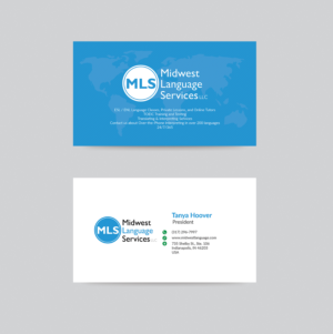 Diseño de Tarjeta de Presentación por bdesigner9 para Midwest Language Services, LLC | Diseño #17762528