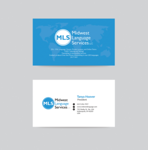 Business Card Design by bdesigner9 for Midwest Language Services, LLC | Design: #17762529