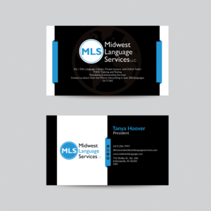 Visitenkarten-Design von bdesigner9 für Midwest Language Services, LLC | Design: #17786850