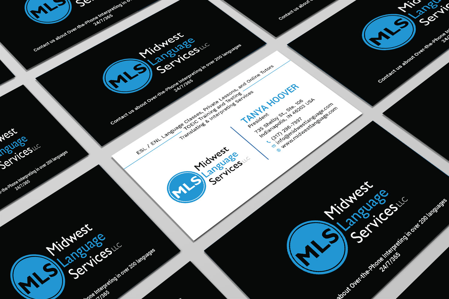 Visitenkarten-Design von Tripti Ranjan Gain für Midwest Language Services, LLC | Design #17732984