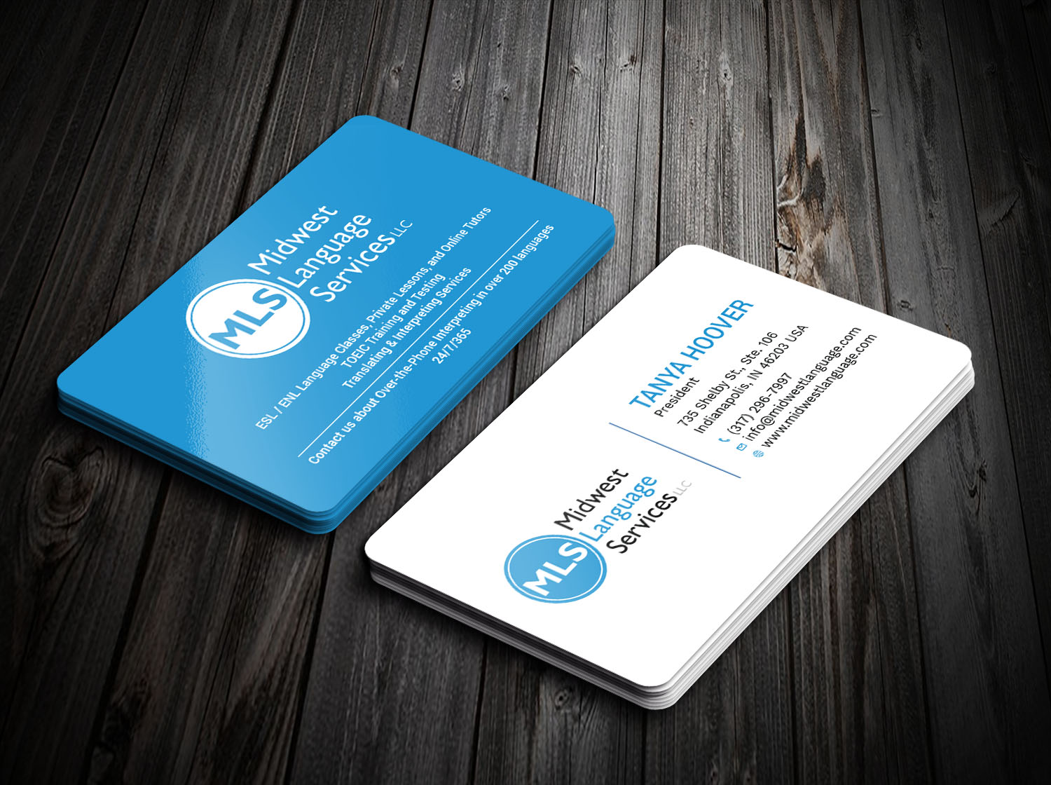 Visitenkarten-Design von Tripti Ranjan Gain für Midwest Language Services, LLC | Design #17732986