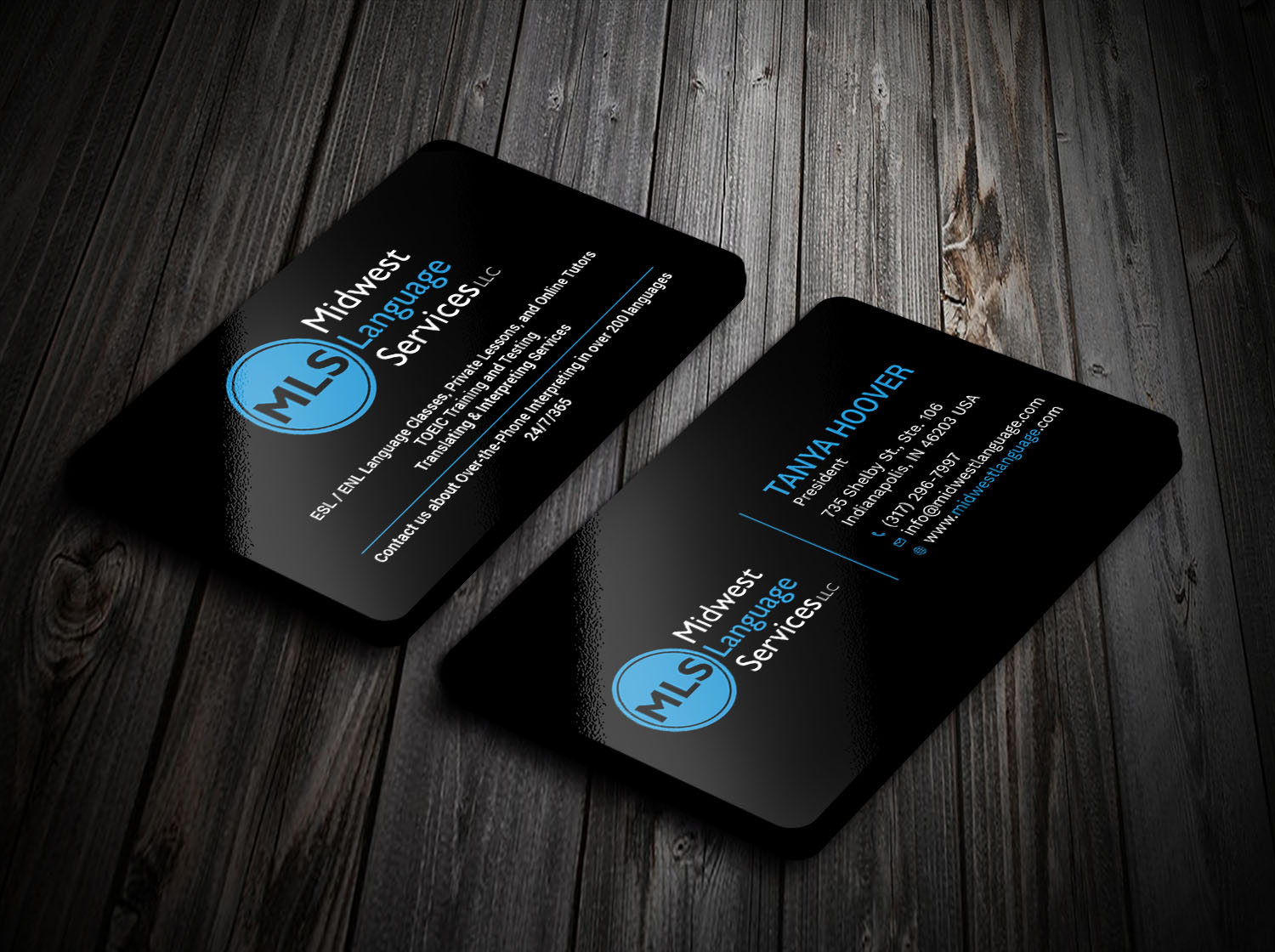 Visitenkarten-Design von Tripti Ranjan Gain für Midwest Language Services, LLC | Design #17732987