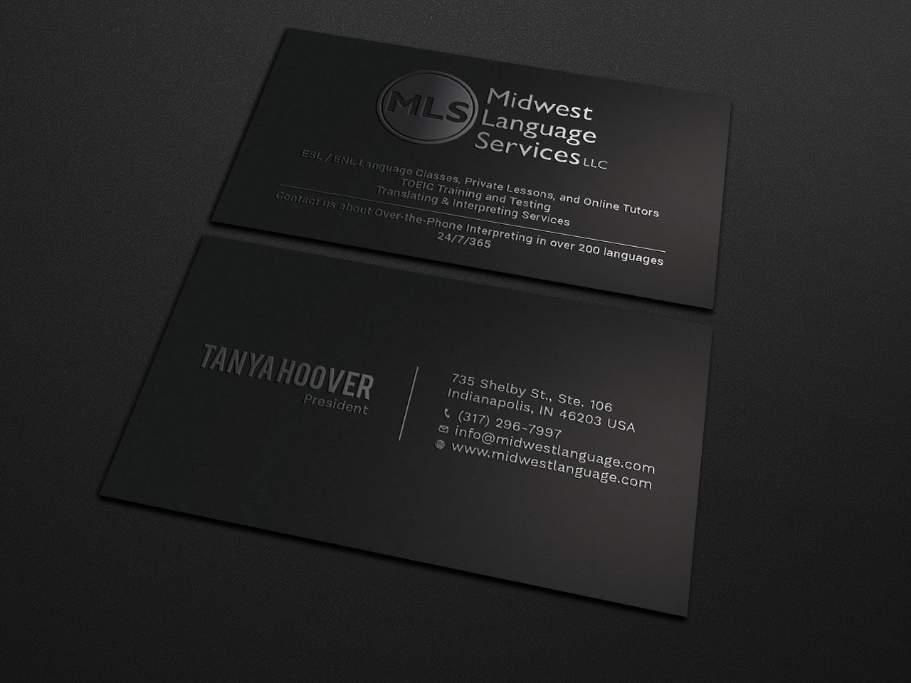 Diseño de Tarjeta de Presentación por Tripti Ranjan Gain para Midwest Language Services, LLC | Diseño #17732994