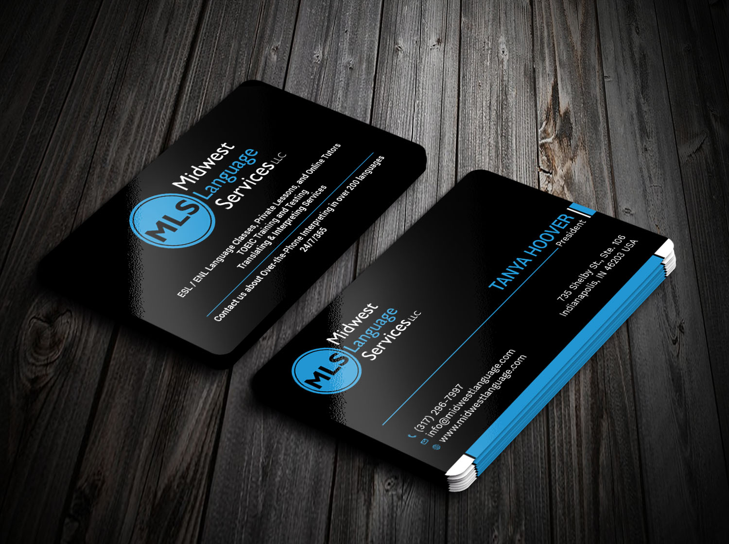 Visitenkarten-Design von Tripti Ranjan Gain für Midwest Language Services, LLC | Design #17735510