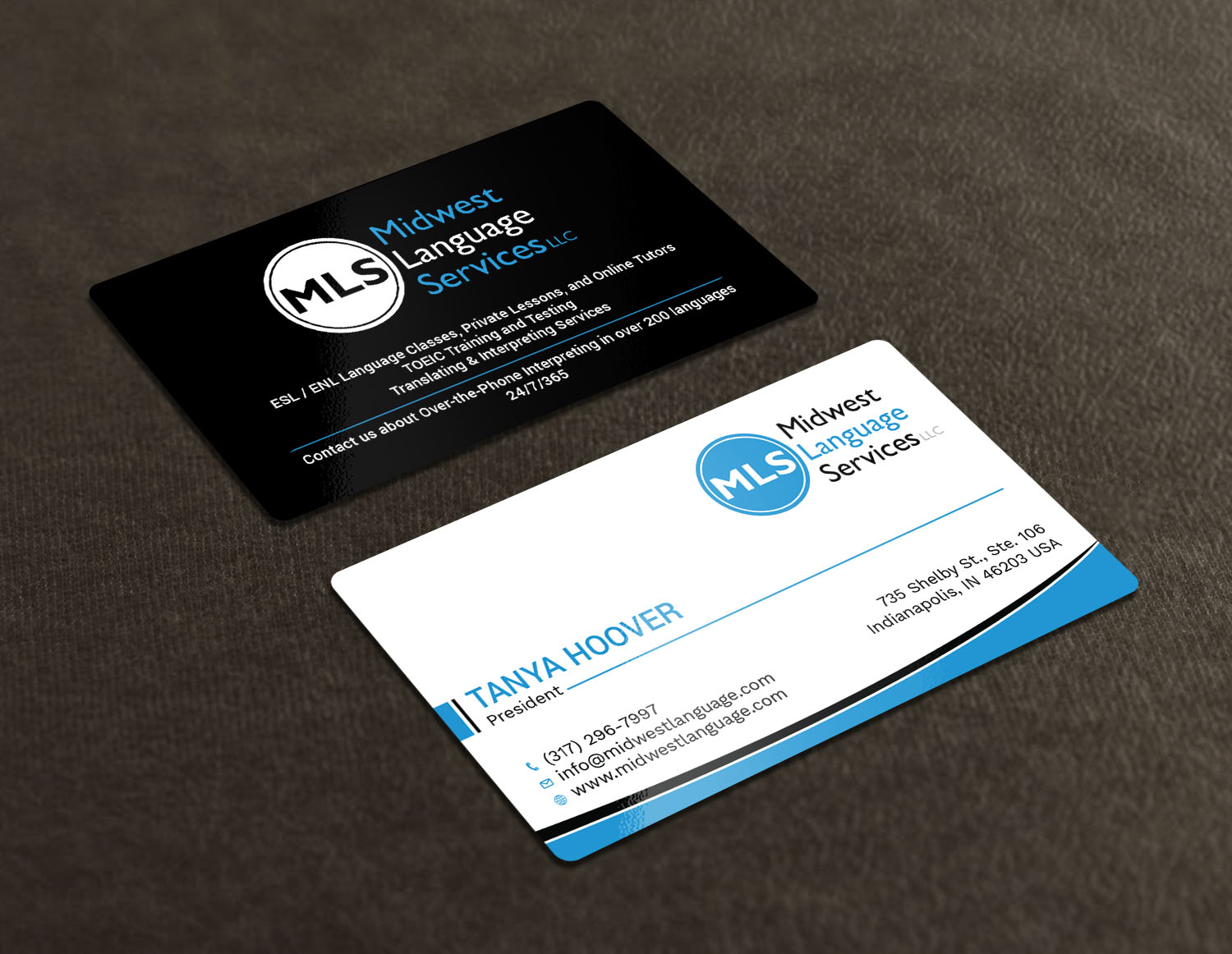 Visitenkarten-Design von Tripti Ranjan Gain für Midwest Language Services, LLC | Design #17735723