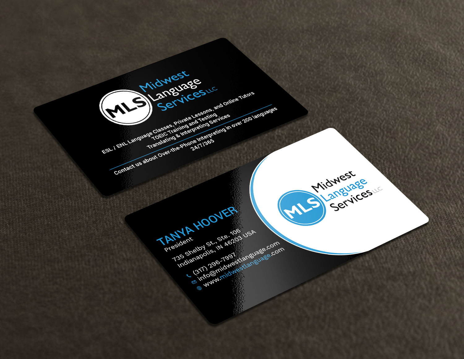 Visitenkarten-Design von Tripti Ranjan Gain für Midwest Language Services, LLC | Design #17735759